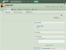 Tablet Screenshot of creepy-face.deviantart.com