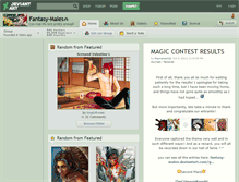 Tablet Screenshot of fantasy-males.deviantart.com