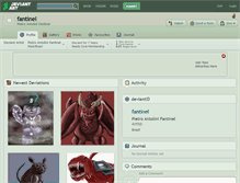 Tablet Screenshot of fantinel.deviantart.com