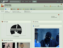 Tablet Screenshot of miztermaz.deviantart.com