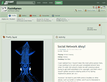 Tablet Screenshot of foxinramen.deviantart.com