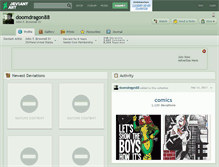 Tablet Screenshot of doomdragon88.deviantart.com