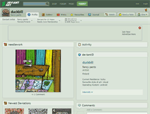 Tablet Screenshot of duckbill.deviantart.com
