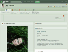 Tablet Screenshot of ladyjoykiller.deviantart.com