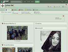 Tablet Screenshot of curious-talc.deviantart.com
