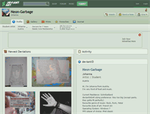 Tablet Screenshot of neon-garbage.deviantart.com