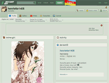 Tablet Screenshot of henriette1408.deviantart.com