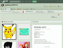 Tablet Screenshot of cuteblossomppg123.deviantart.com