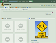 Tablet Screenshot of ironhawk-r.deviantart.com