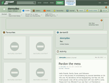 Tablet Screenshot of donnydoo.deviantart.com