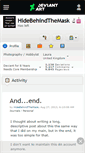 Mobile Screenshot of hidebehindthemask.deviantart.com