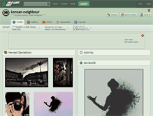 Tablet Screenshot of korean-neighbour.deviantart.com
