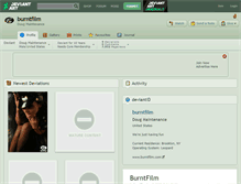 Tablet Screenshot of burntfilm.deviantart.com