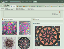 Tablet Screenshot of kjrstar.deviantart.com