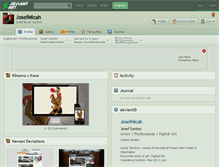 Tablet Screenshot of josefmicah.deviantart.com