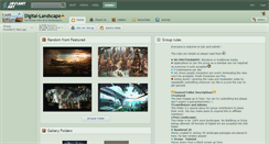 Desktop Screenshot of digital-landscape.deviantart.com