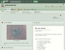 Tablet Screenshot of johanneshewley.deviantart.com