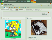 Tablet Screenshot of hedgehog-spike.deviantart.com