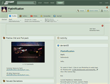 Tablet Screenshot of platinification.deviantart.com