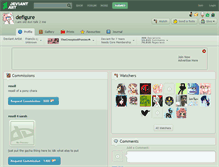 Tablet Screenshot of defigure.deviantart.com