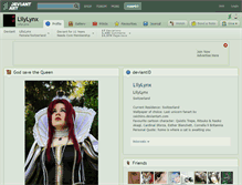 Tablet Screenshot of lilylynx.deviantart.com