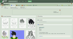 Desktop Screenshot of gokussj12.deviantart.com