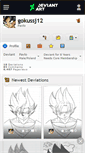 Mobile Screenshot of gokussj12.deviantart.com