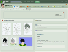 Tablet Screenshot of gokussj12.deviantart.com