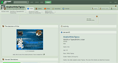 Desktop Screenshot of kirathewhitetigress.deviantart.com