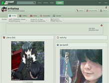 Tablet Screenshot of evilselosa.deviantart.com