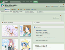 Tablet Screenshot of neko-neko-aishiru.deviantart.com