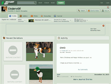 Tablet Screenshot of cinderw0lf.deviantart.com