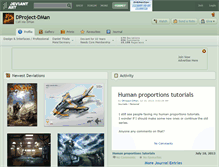 Tablet Screenshot of dproject-dman.deviantart.com