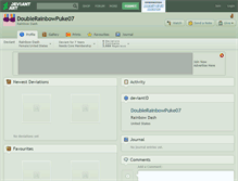 Tablet Screenshot of doublerainbowpuke07.deviantart.com