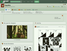 Tablet Screenshot of kayotics.deviantart.com
