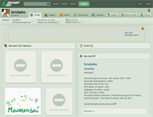 Tablet Screenshot of lenxkaho.deviantart.com