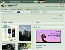 Tablet Screenshot of loneantarcticwolf.deviantart.com