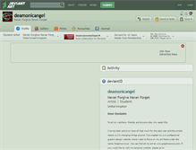 Tablet Screenshot of deamonicangel.deviantart.com
