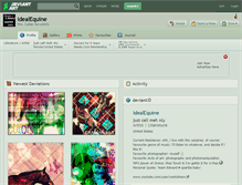 Tablet Screenshot of idealequine.deviantart.com