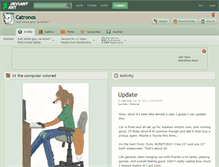 Tablet Screenshot of catronos.deviantart.com
