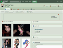 Tablet Screenshot of koorimeneko.deviantart.com