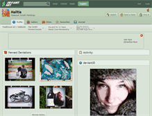Tablet Screenshot of malitia.deviantart.com