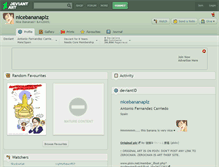 Tablet Screenshot of nicebananaplz.deviantart.com