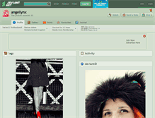 Tablet Screenshot of angellynx.deviantart.com