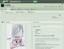 Tablet Screenshot of graykitty.deviantart.com