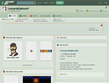 Tablet Screenshot of leonardodabooski.deviantart.com