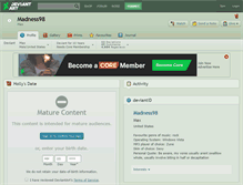 Tablet Screenshot of madness98.deviantart.com