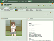 Tablet Screenshot of kazechocolat.deviantart.com