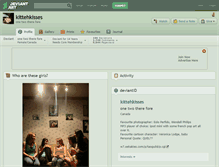 Tablet Screenshot of kittehkisses.deviantart.com