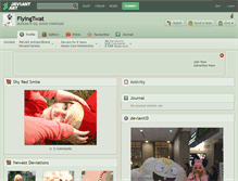 Tablet Screenshot of flyingtwat.deviantart.com